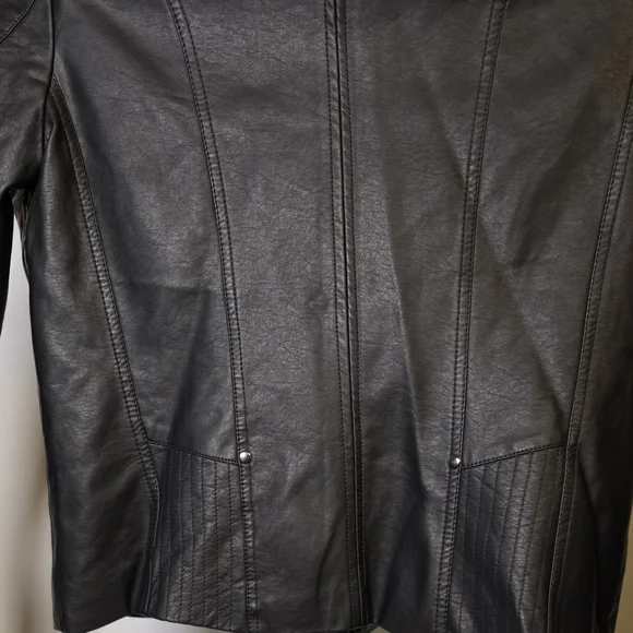 Apt. 9 Black Leather Jacket - Picture 7 of 11